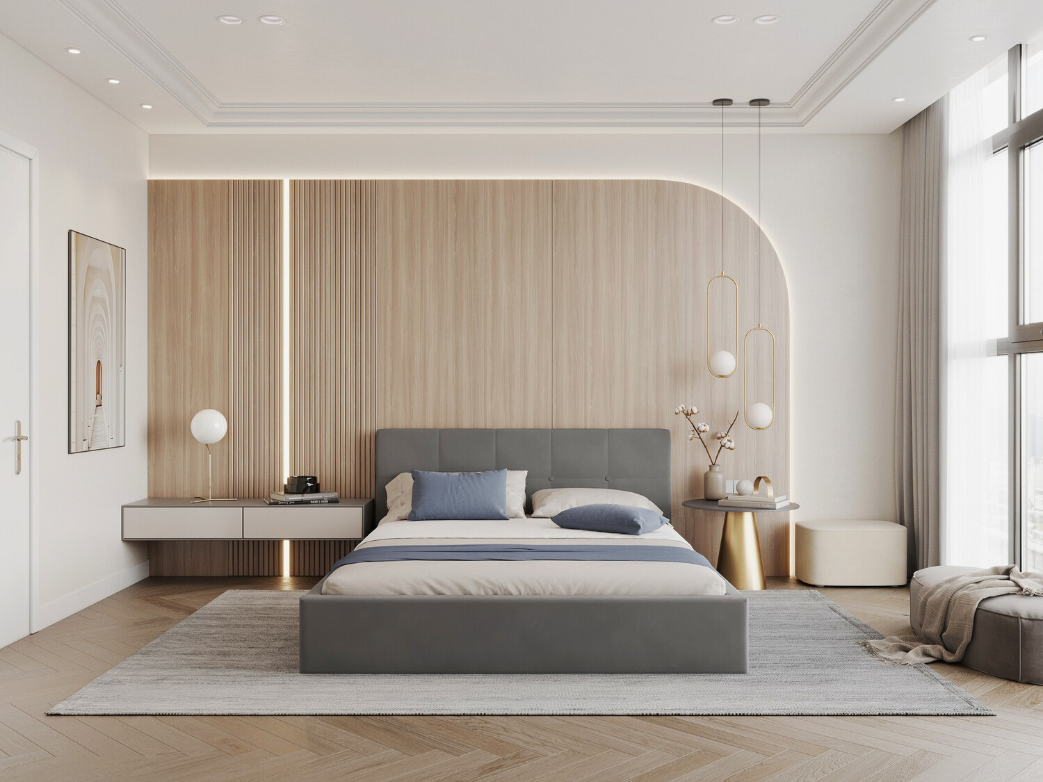 Krevet Fairfield 106 (Antracit)