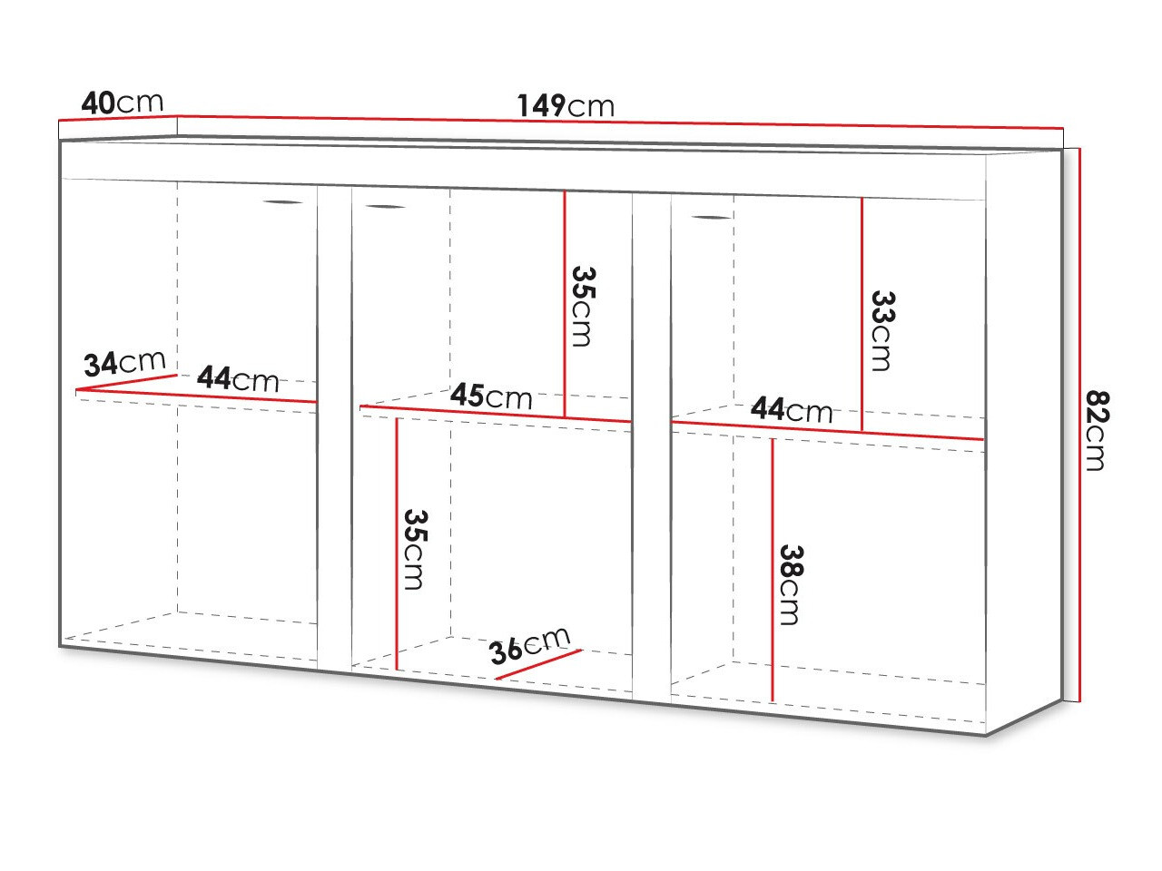 Ormarić Tucson 121 (Bijela)