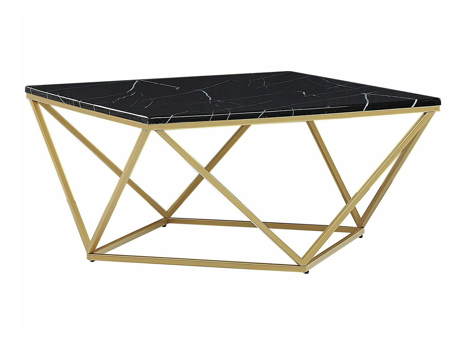 Stolić za kavu Berwyn 644 (Zlatna + Crni mramor)