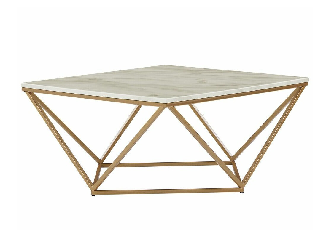 Stolić za kavu Berwyn 644 (Zlatna + Smeđi mramor)