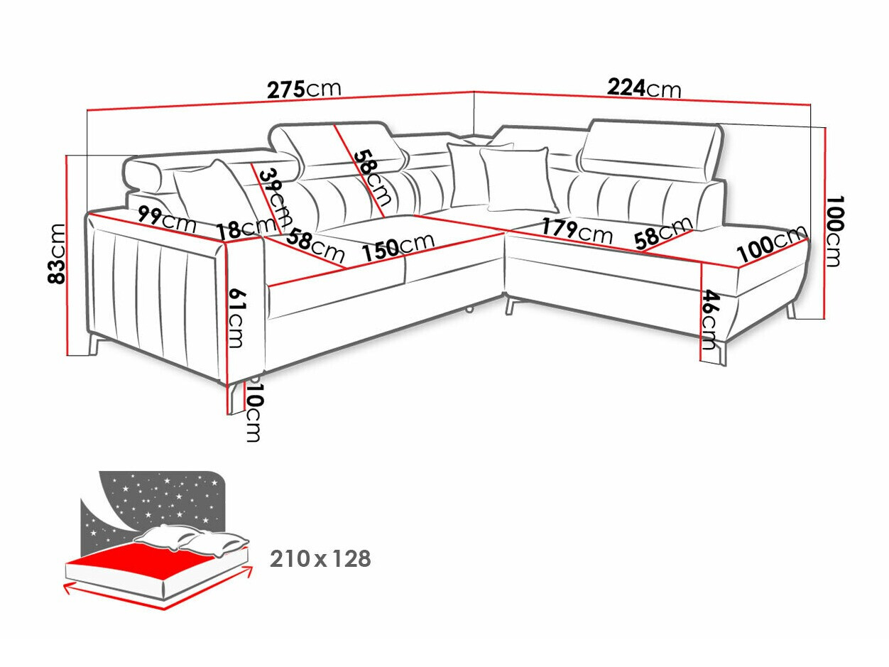Kutna garnitura Sarasota 147 (Mono 231 + Botanical 36)