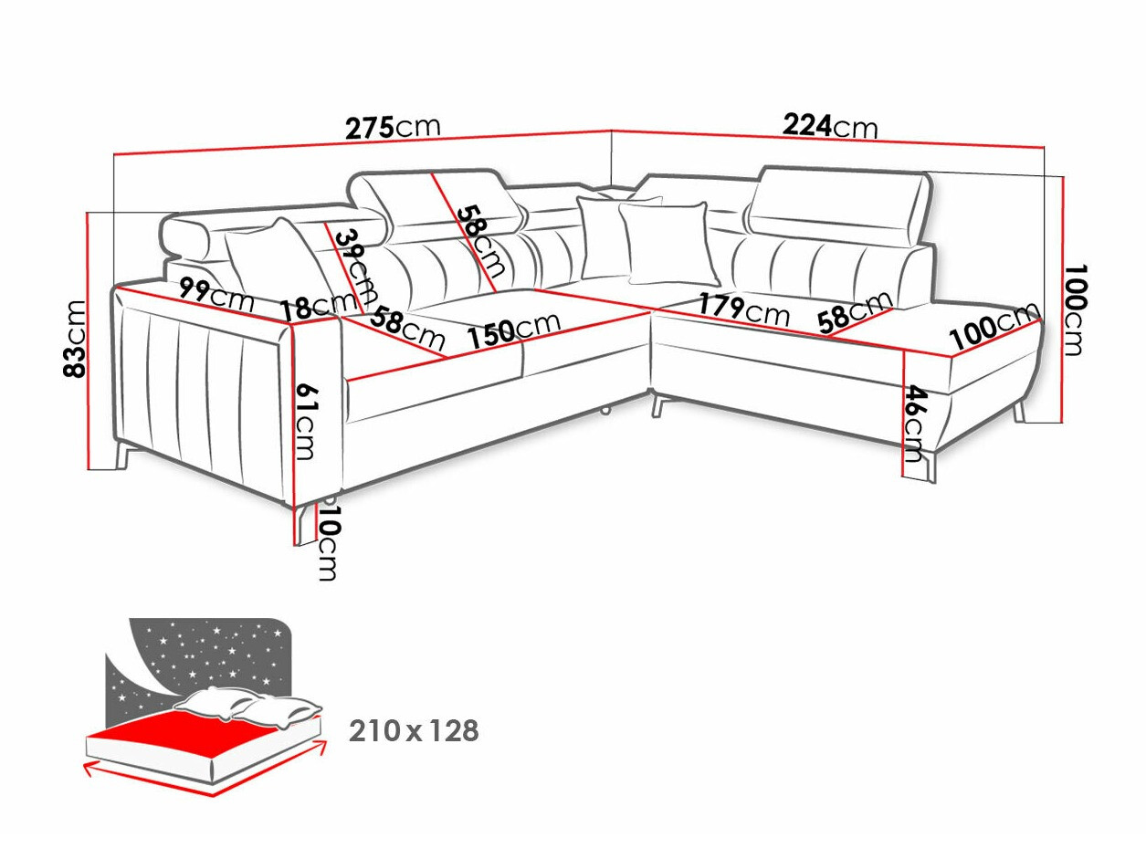 Kutna garnitura Sarasota 147 (Mono 234 + Botanical 36)