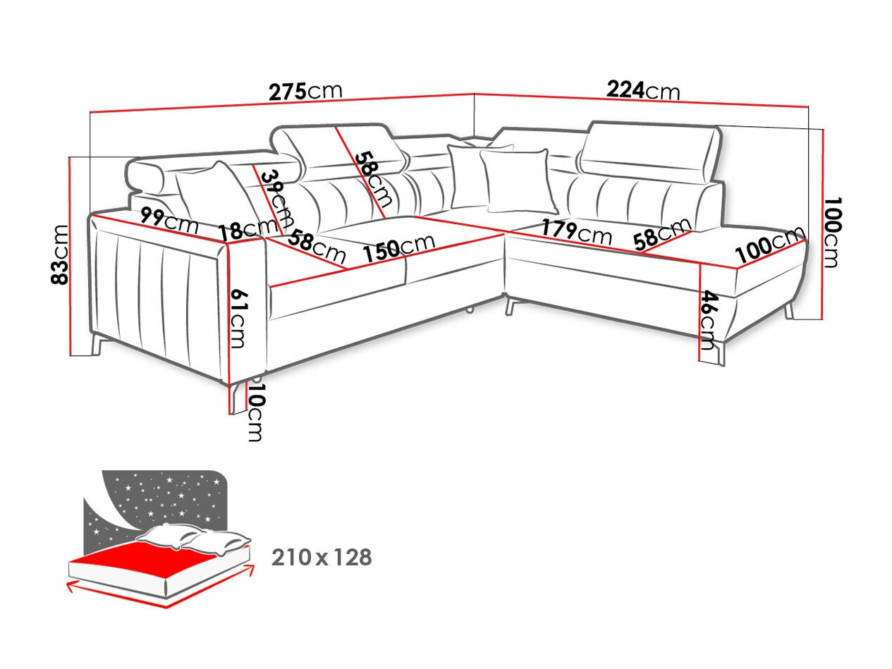 Kutna garnitura Sarasota 147 (Mono 235 + Botanical 36)