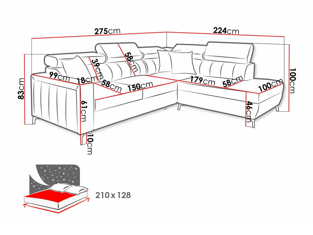 Kutna garnitura Sarasota 147 (Mono 242 + Botanical 36)