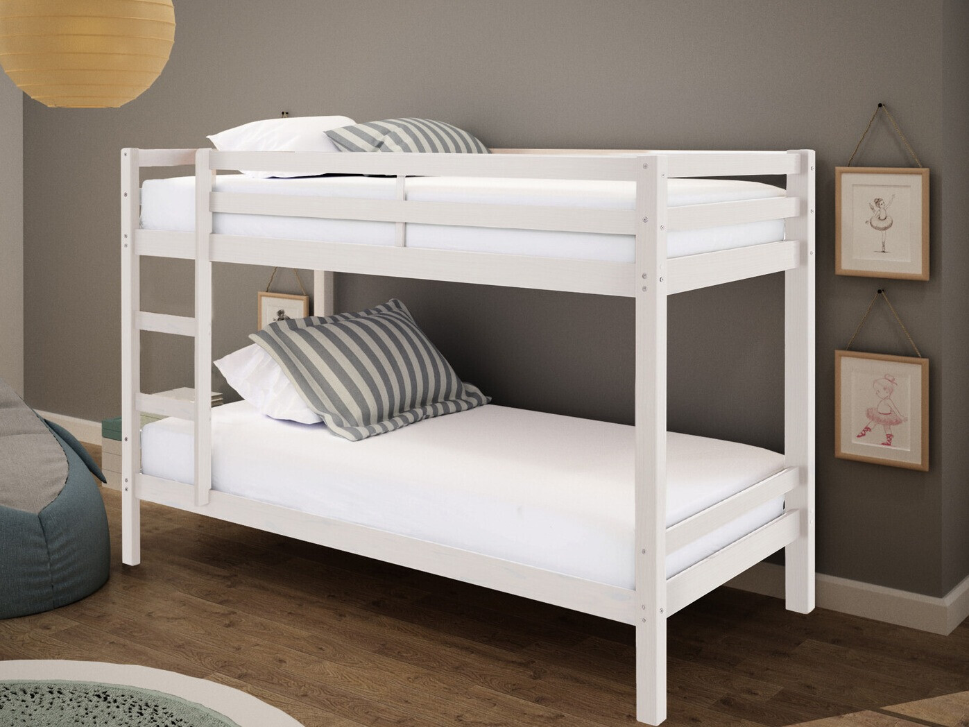 Krevet na kat Ruvfiva 100 (Bijela)