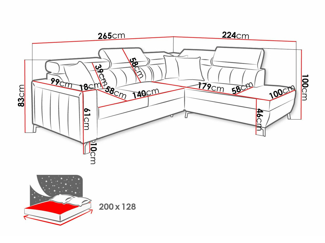 Kutna garnitura Sarasota 148 (Mono 235 + Botanical 36)