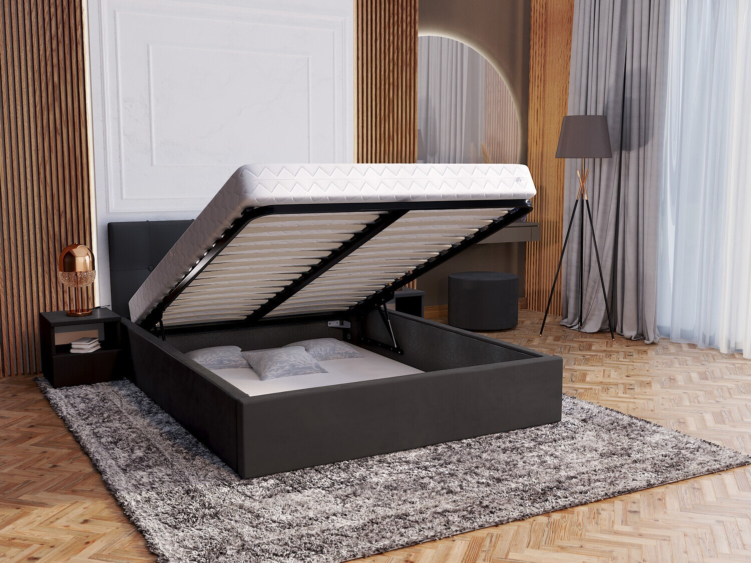 Krevet Fairfield 107 (Crna)