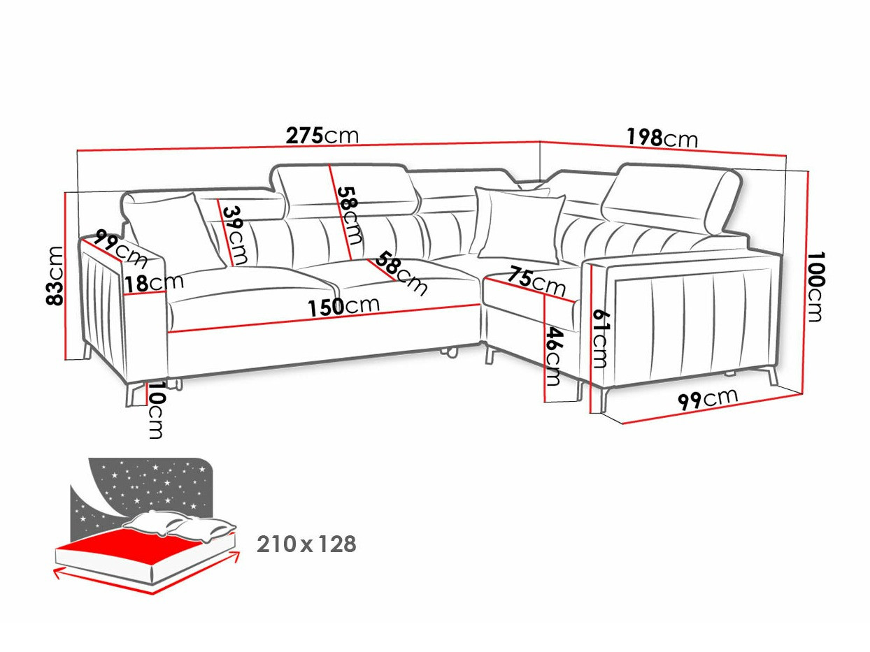 Kutna garnitura Sarasota 149 (Mono 234 + Botanical 36)