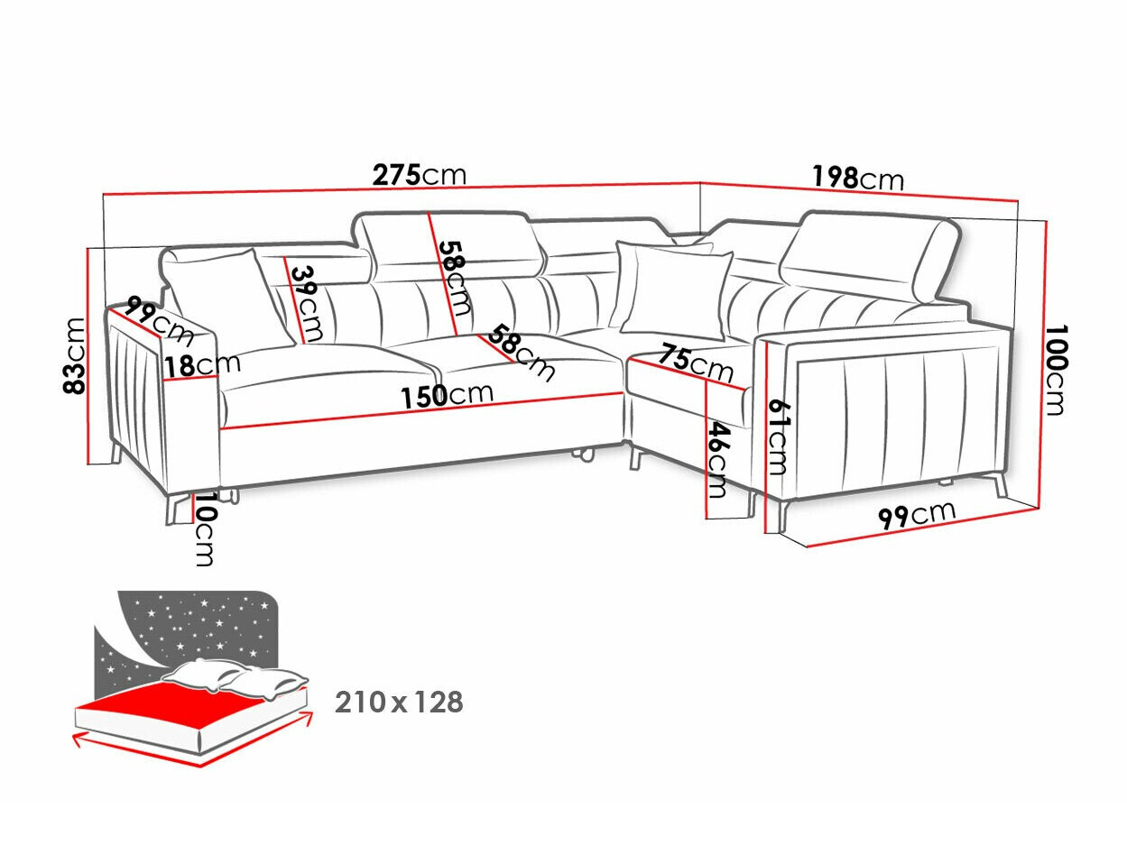 Kutna garnitura Sarasota 149 (Mono 244 + Botanical 36)