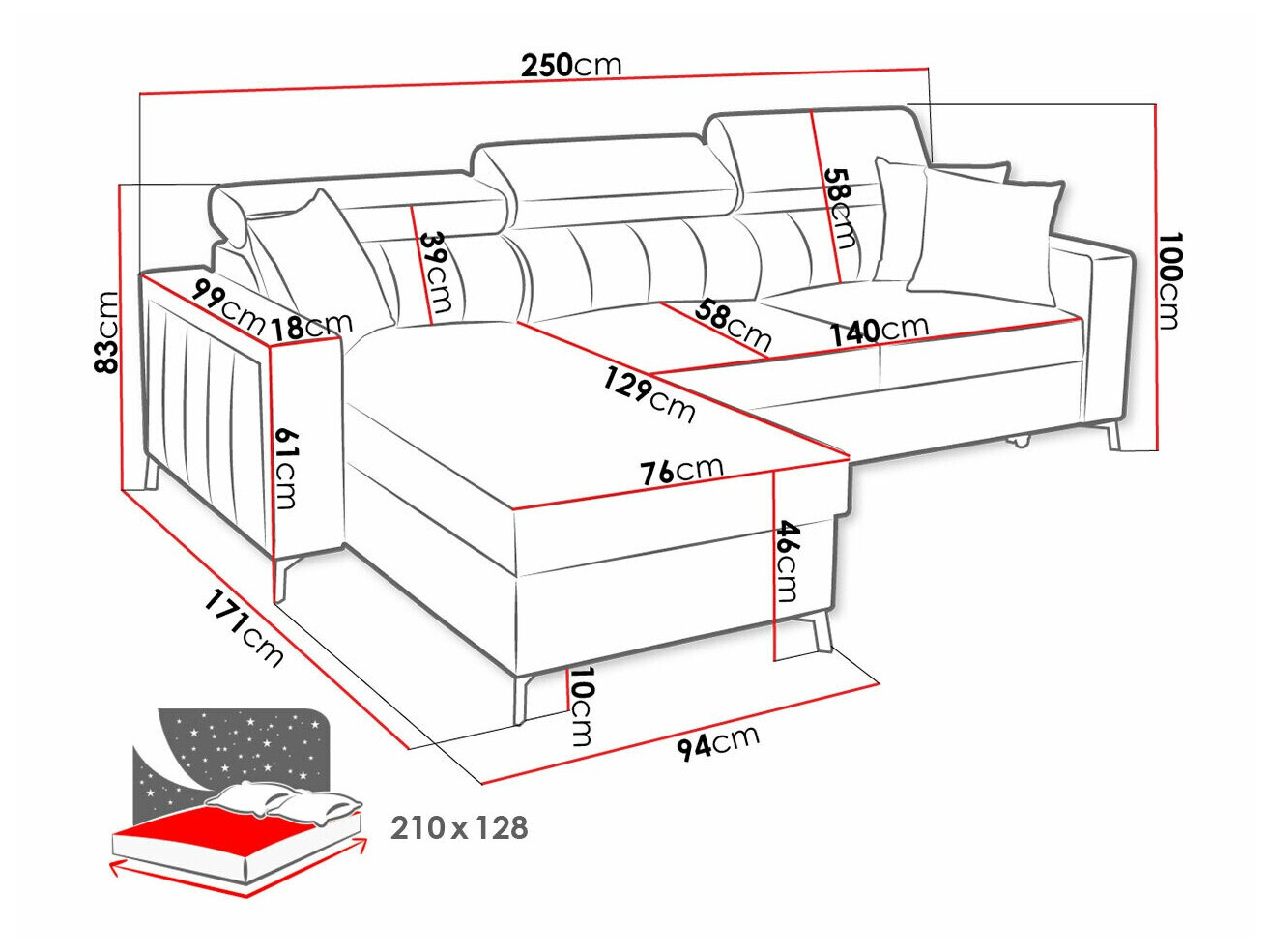 Kutna garnitura Sarasota 151 (Mono 235 + Botanical 36)