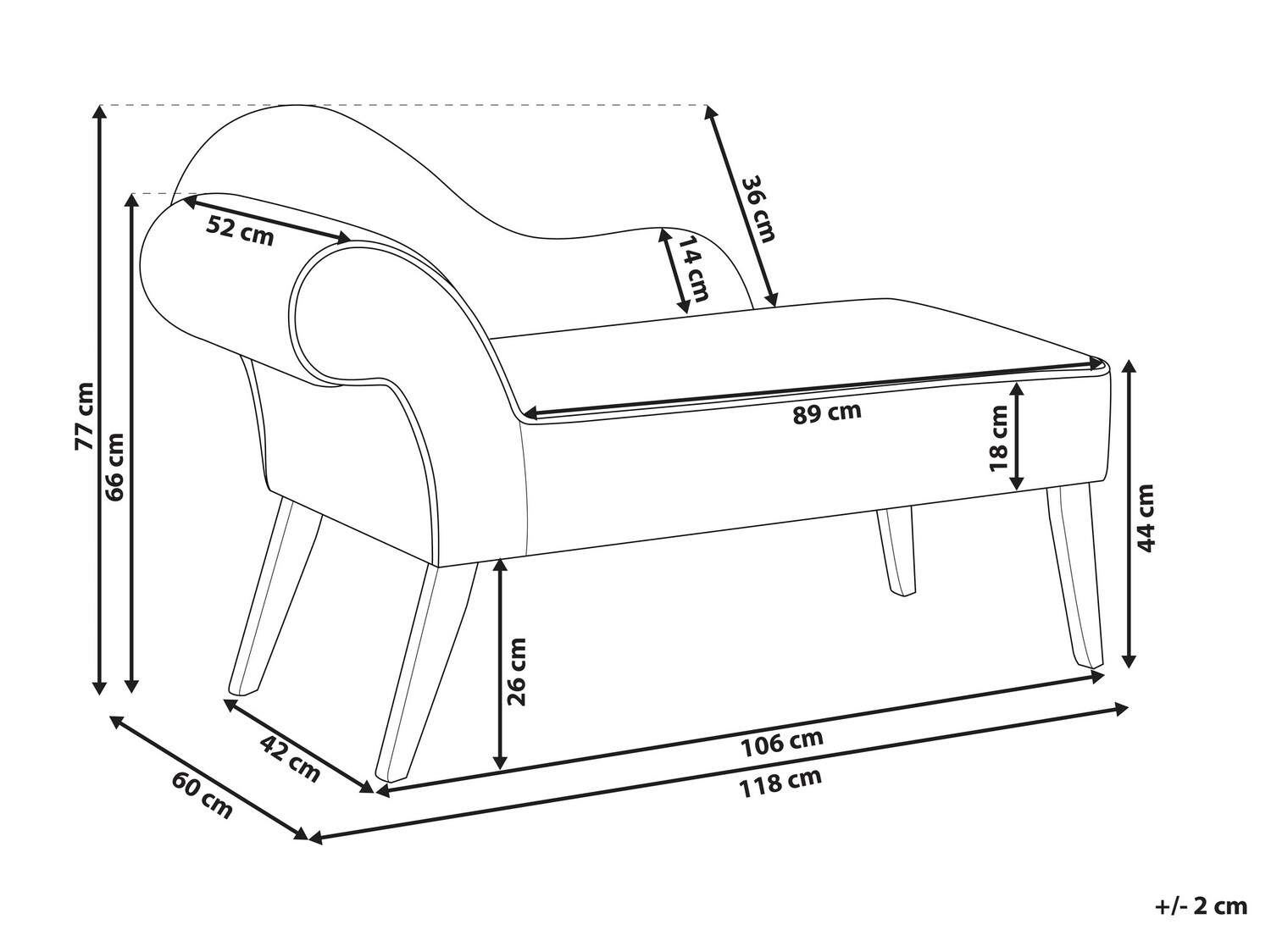 Ležaj Berwyn 690 (Taupe)