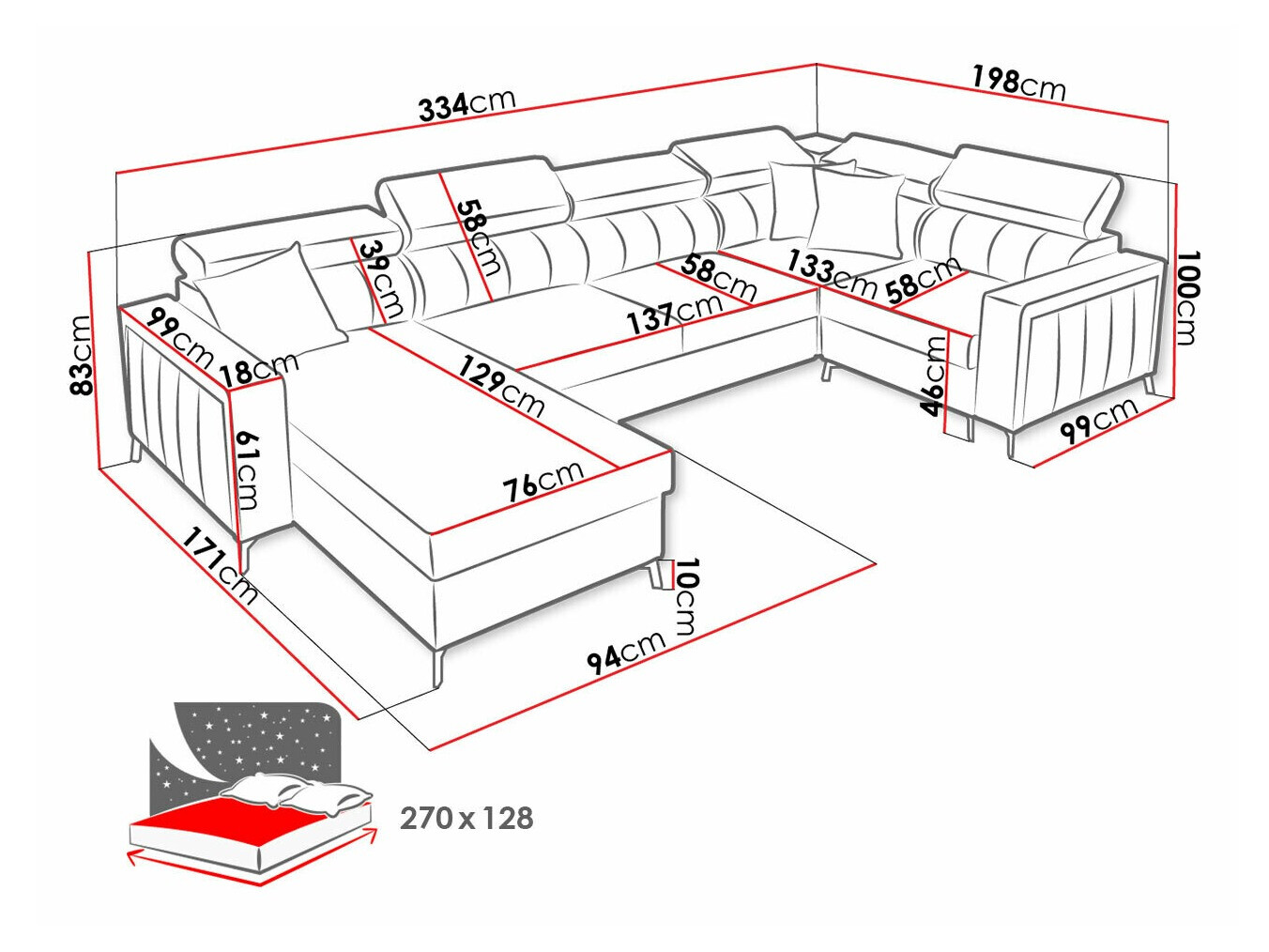 Kutna garnitura Sarasota 153 (Mono 235 + Botanical 36)