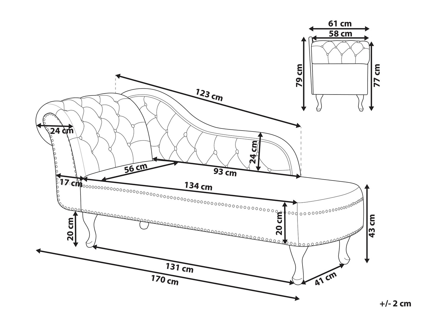 Ležaj Berwyn 693 (Smeđa)