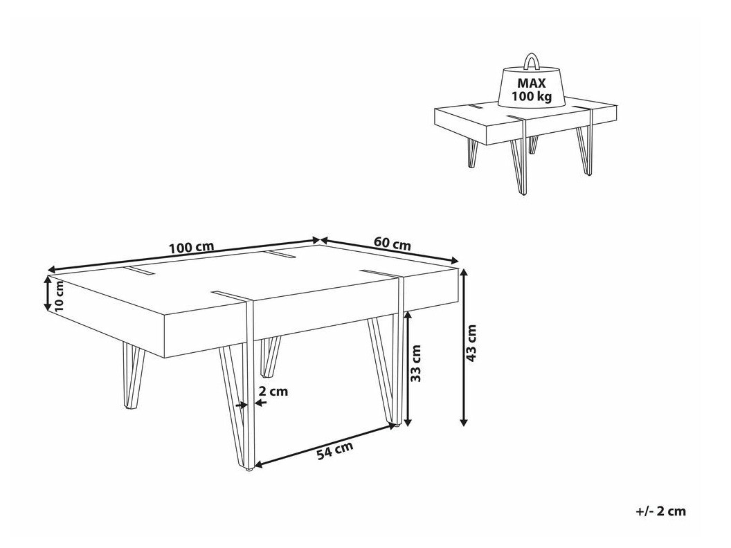 Stolić za kavu Berwyn 692 (Siva)