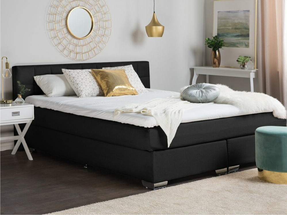 Boxspring krevet Berwyn 718 (Crna)