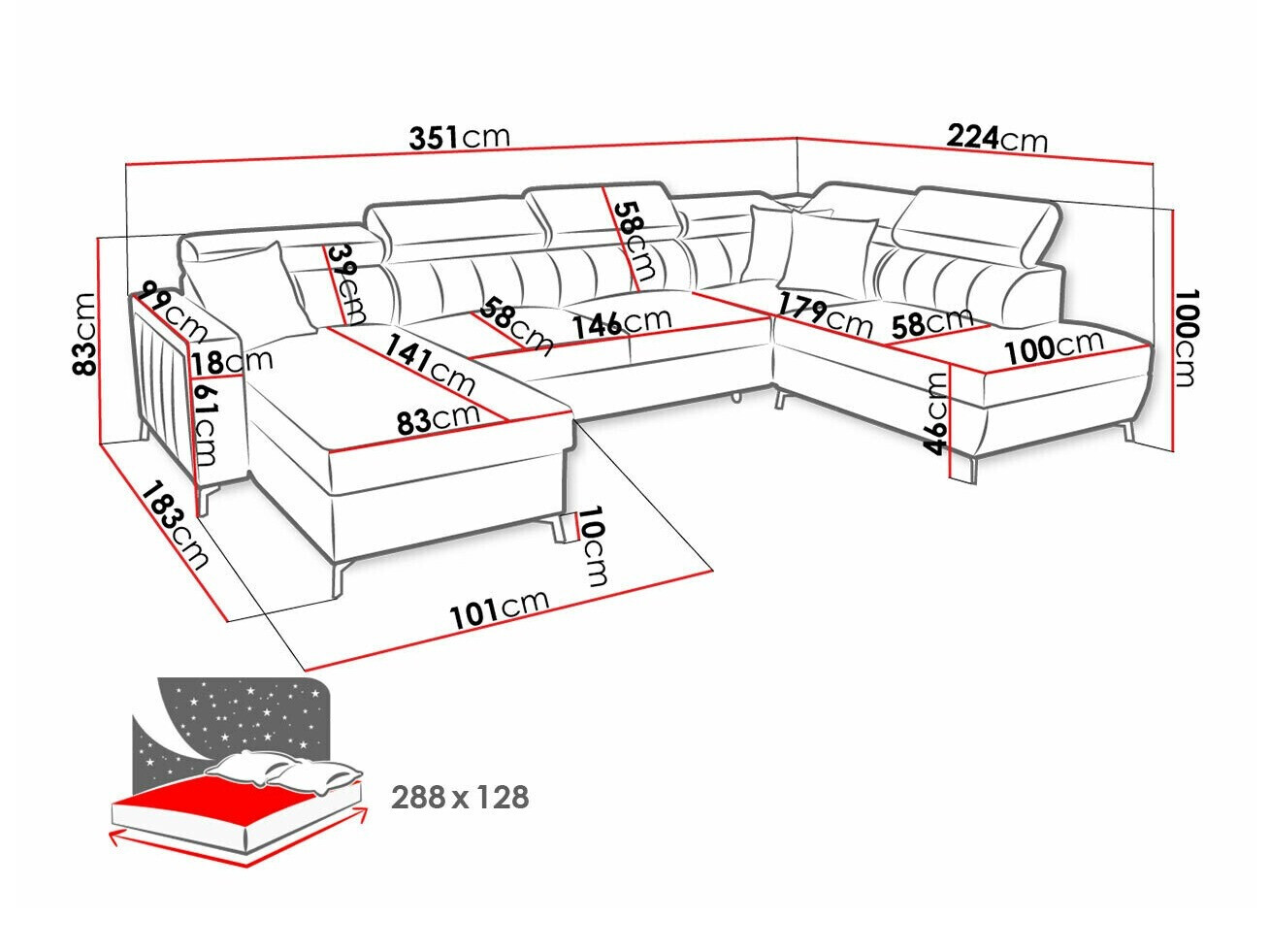 Kutna garnitura Sarasota 158 (Mono 242 + Botanical 36)
