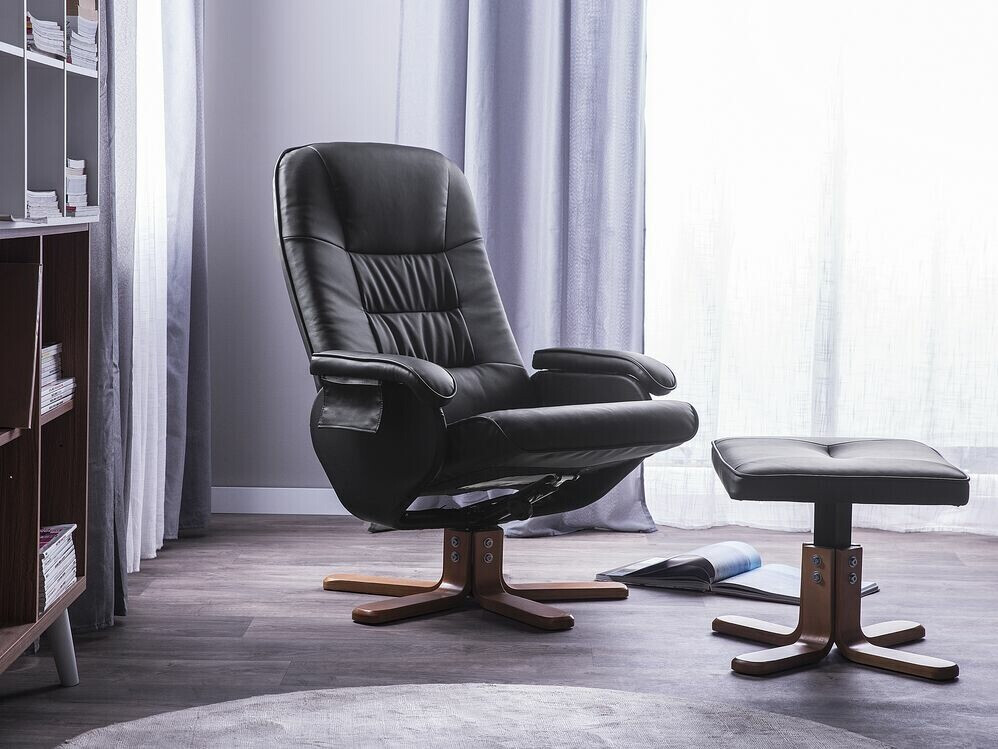 Podesiva fotelja Berwyn 711 (Crna)