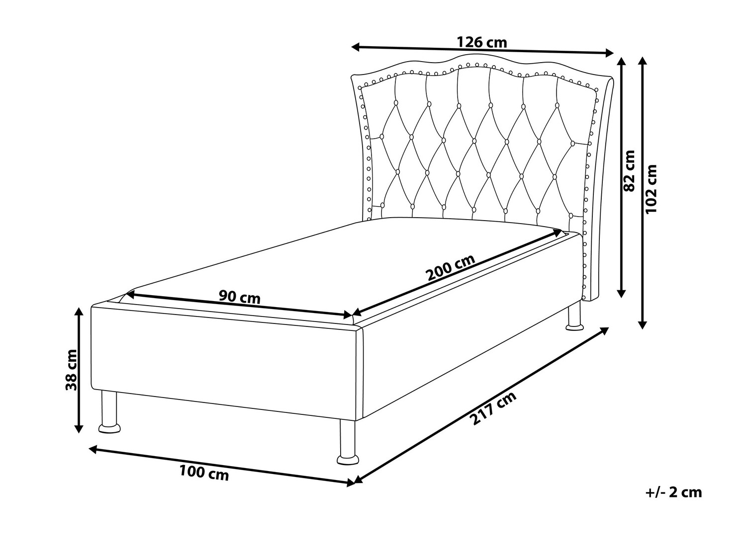 Krevet Berwyn 714 (Bež)