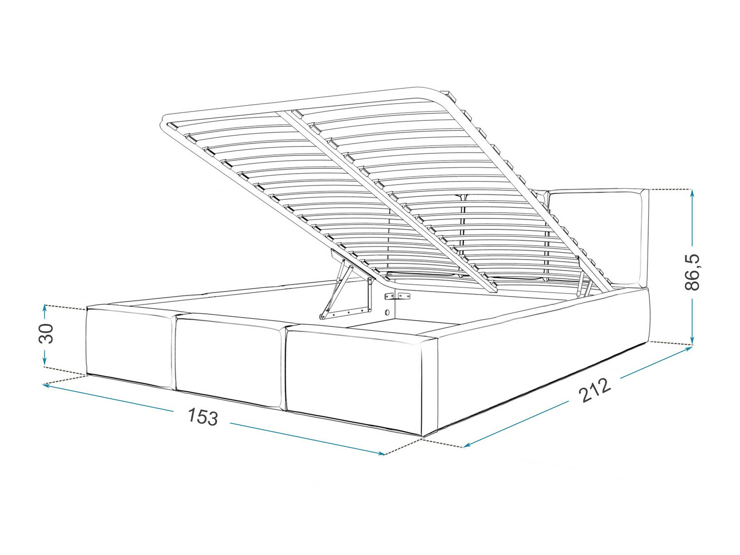 Krevet Fairfield 109 (Bijela)