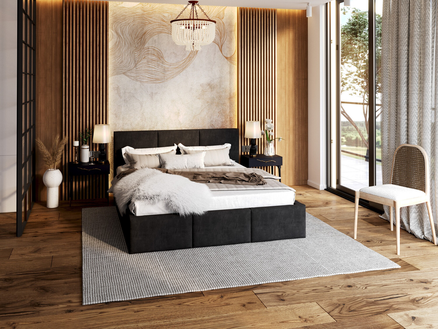 Krevet Fairfield 109 (Crna)