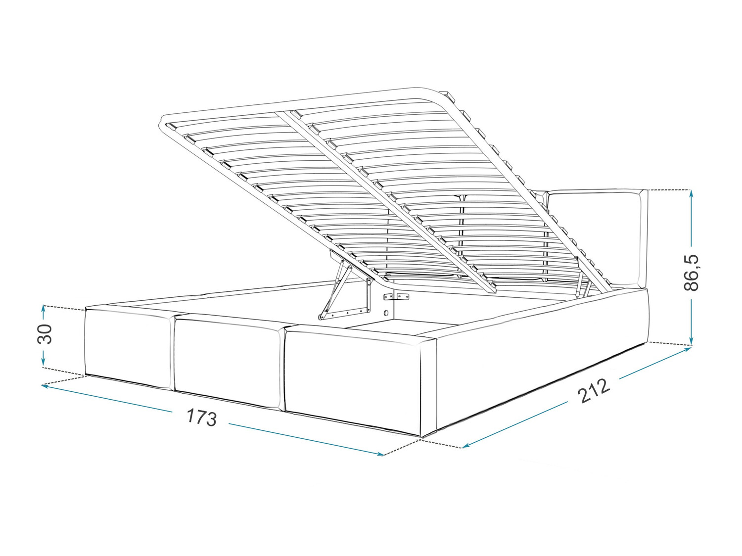 Krevet Fairfield 109 (Svijetlo ružičasta)