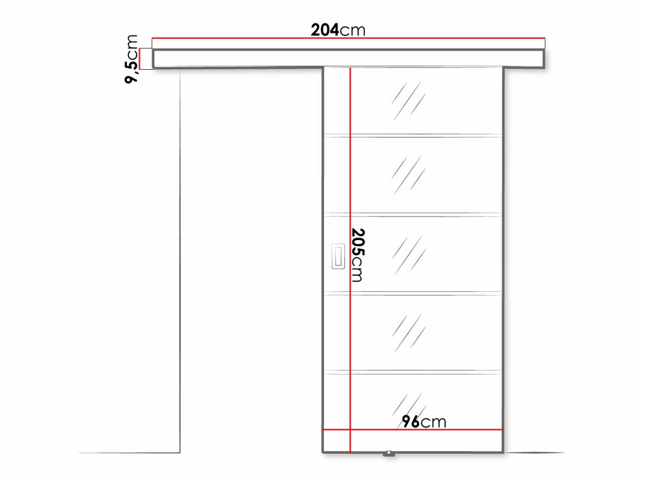 Klizna vrata Dover 211