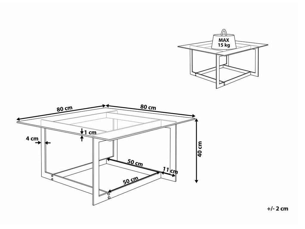 Stolić za kavu Berwyn 741 (Zlatno)