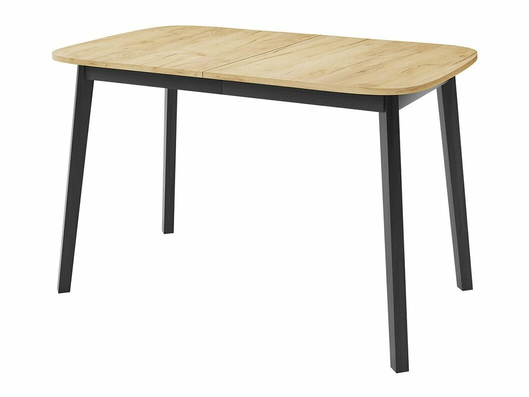 Blagovaonski set Edmond 117 (Obrt zlatni hrast + Crna)