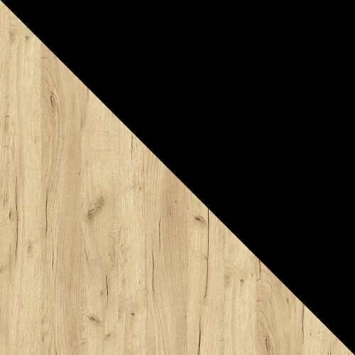 Blagovaonski set Edmond 117 (Zlatni hrast Craft + Crna)