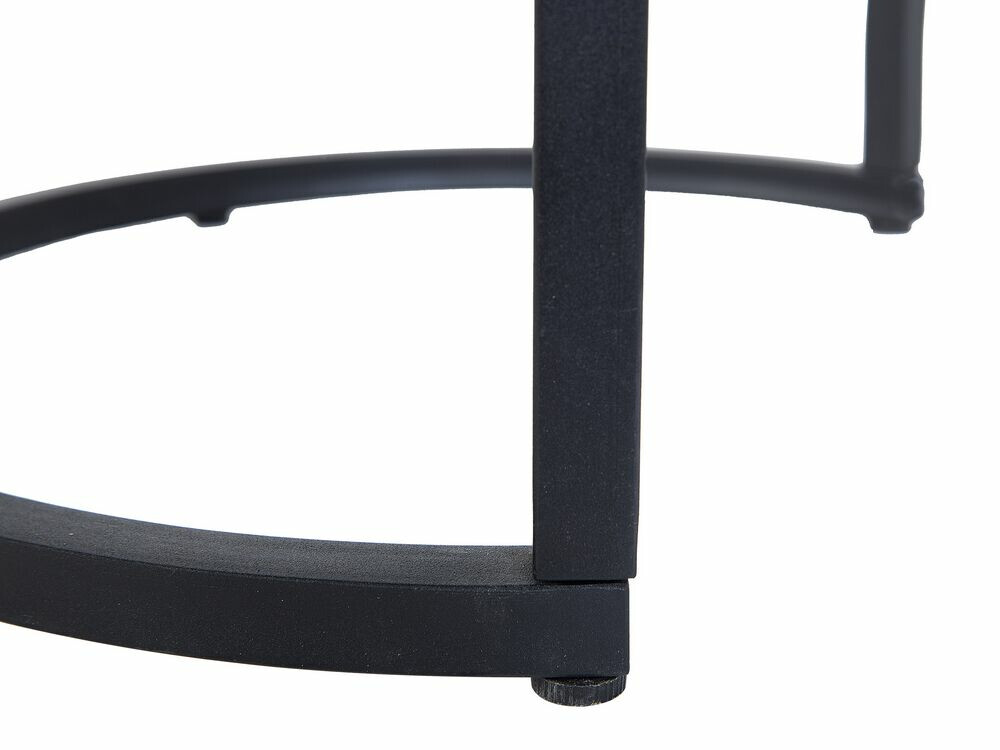 Set pomoćnih stolića Berwyn 759 (Crna + Boja betona)