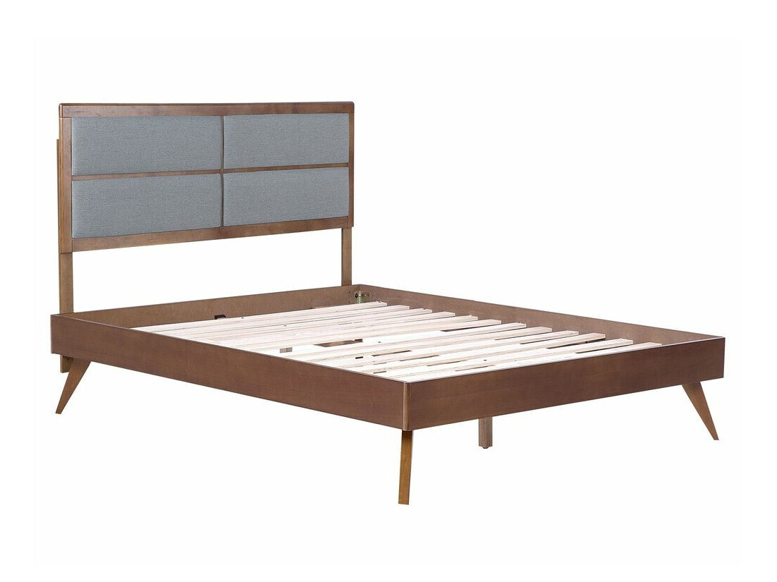 Krevet Berwyn 772 (Siva + Tamno drvo)