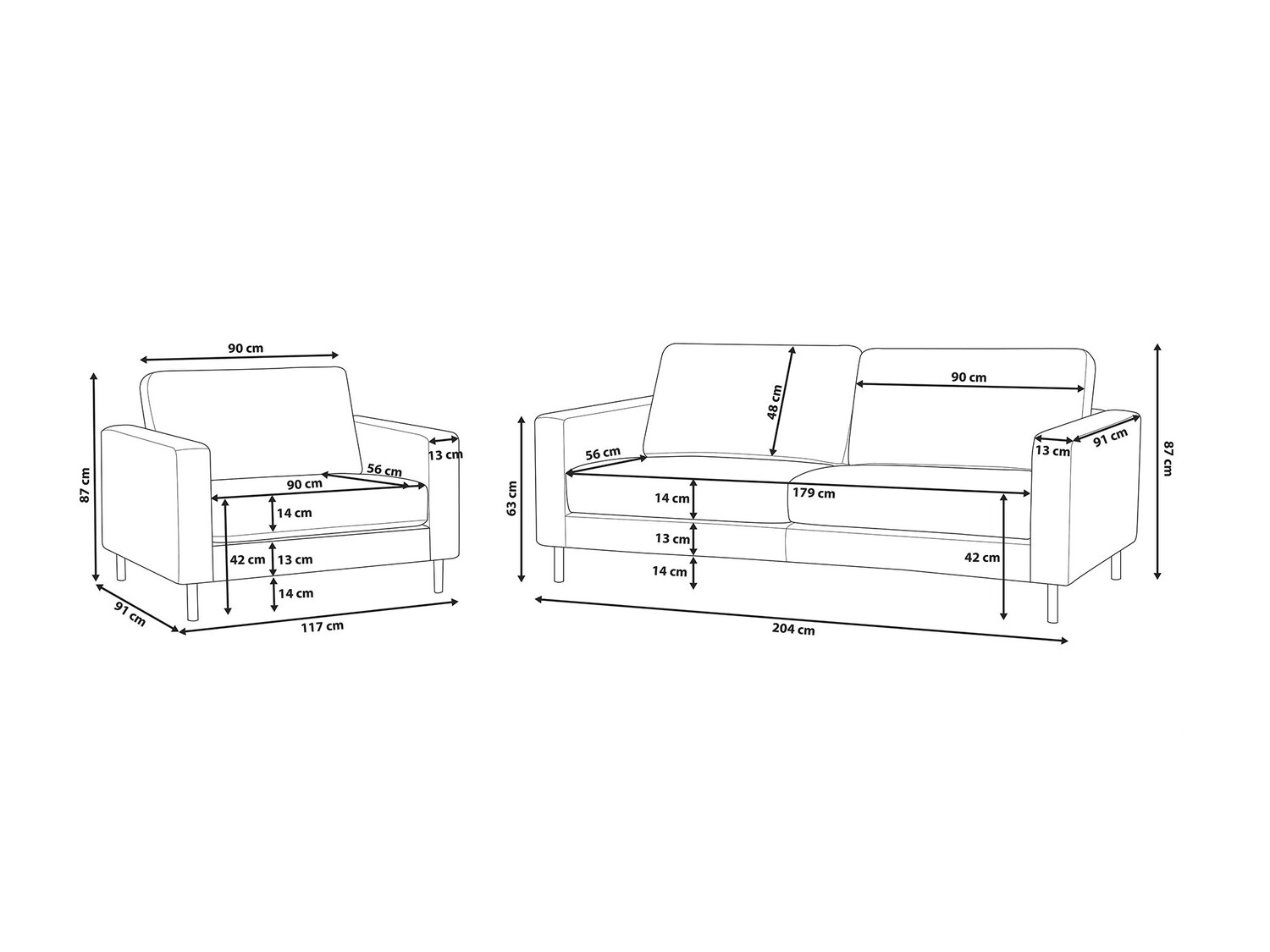 Tapecirani namještaj Berwyn 768 (Bež)