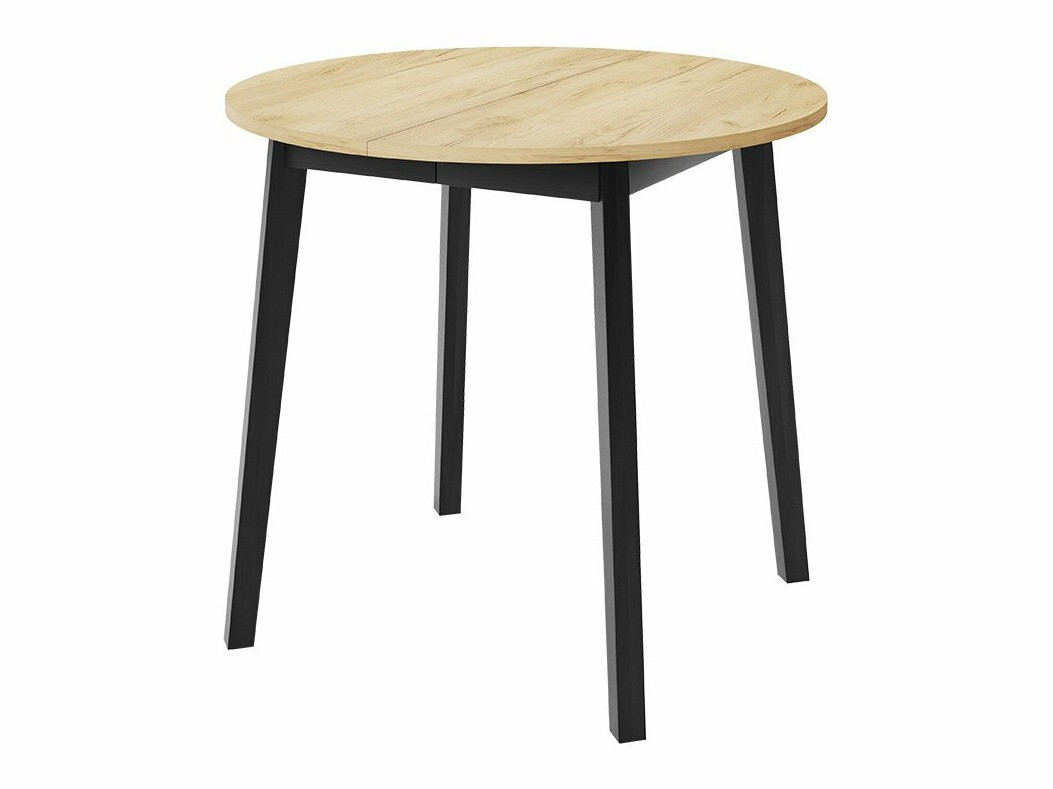 Blagovaonski set Edmond 119 (Obrt zlatni hrast + Crna)