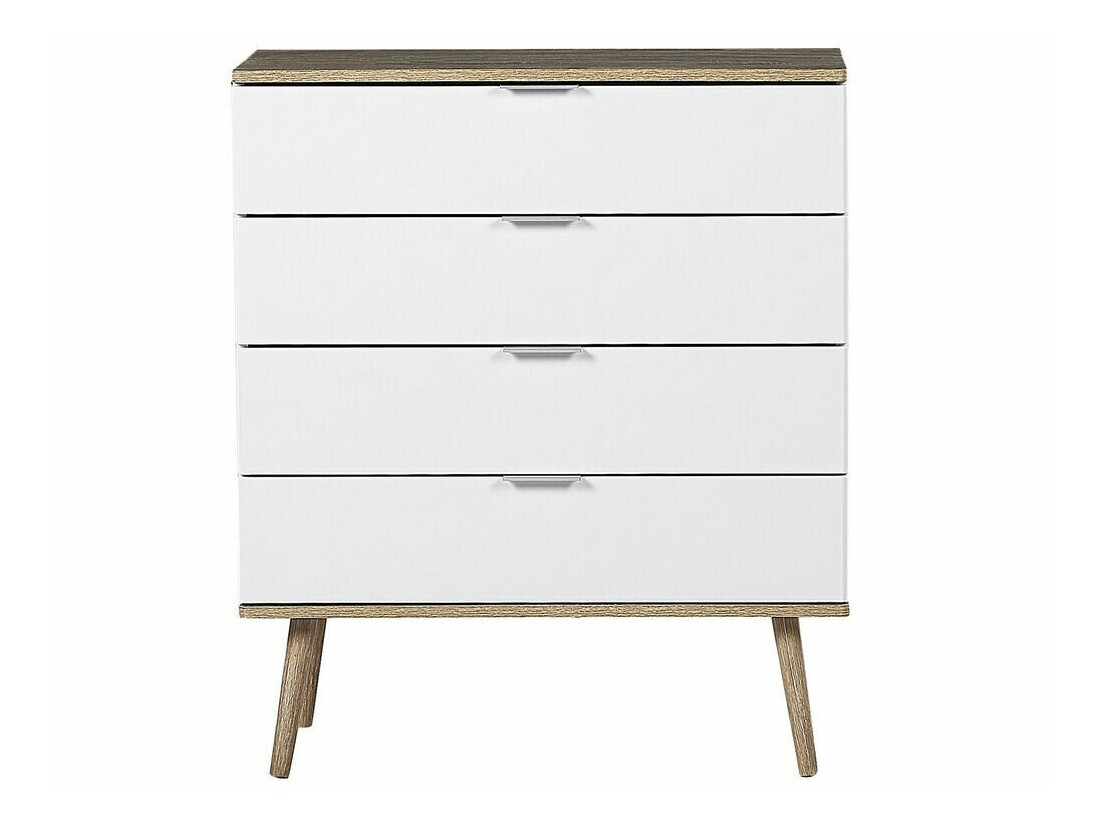 Komoda Berwyn 781 (Bijela + Svijetlo drvo)