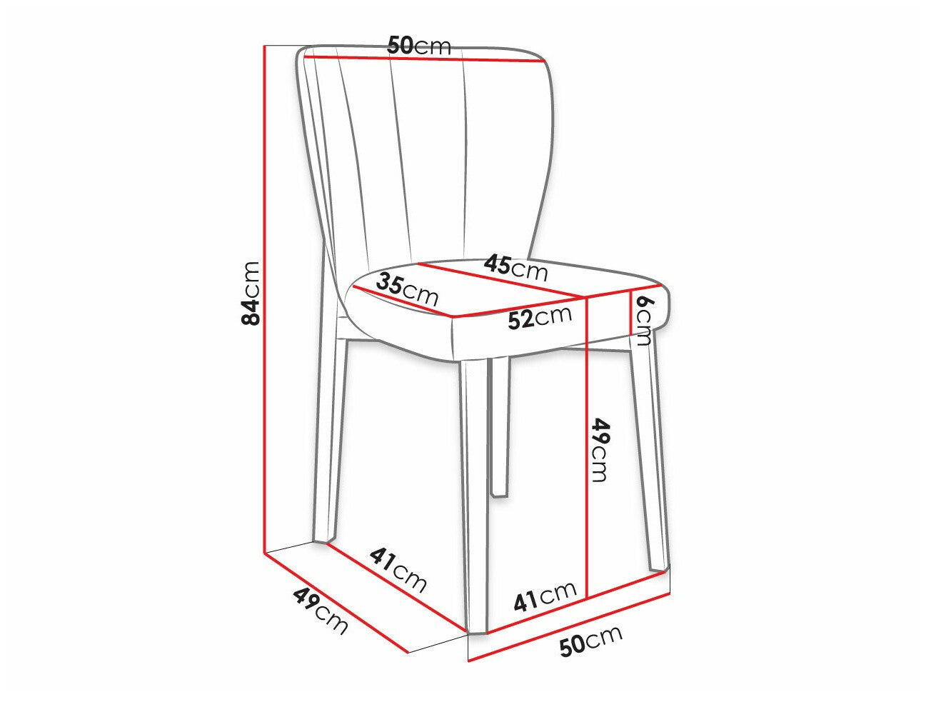 Stolica Racine 130 (Crna + Magic Velvet 2219)