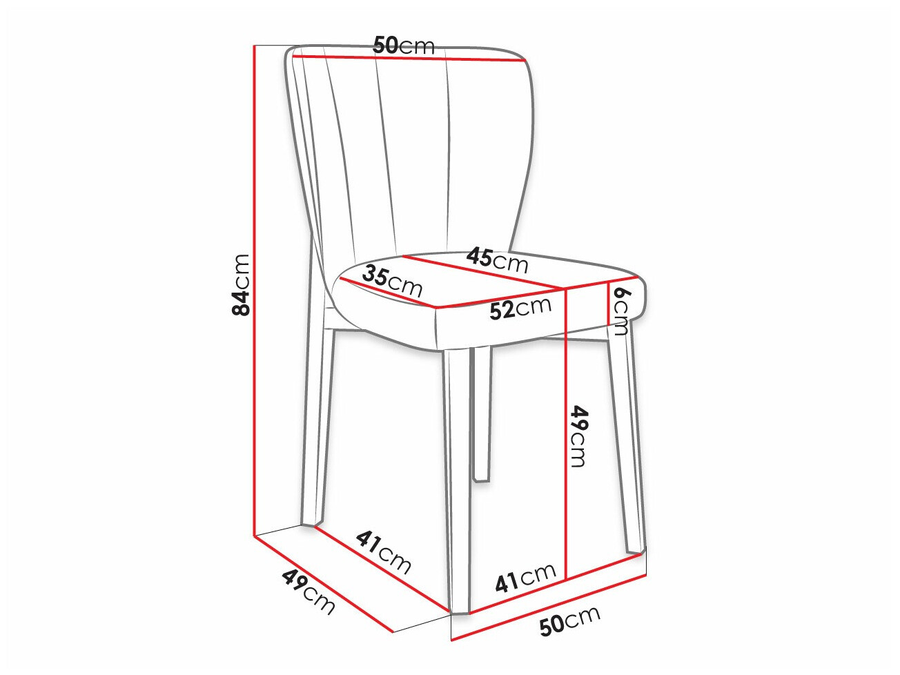 Stolica Racine 130 (Crna + Magic Velvet 2250)