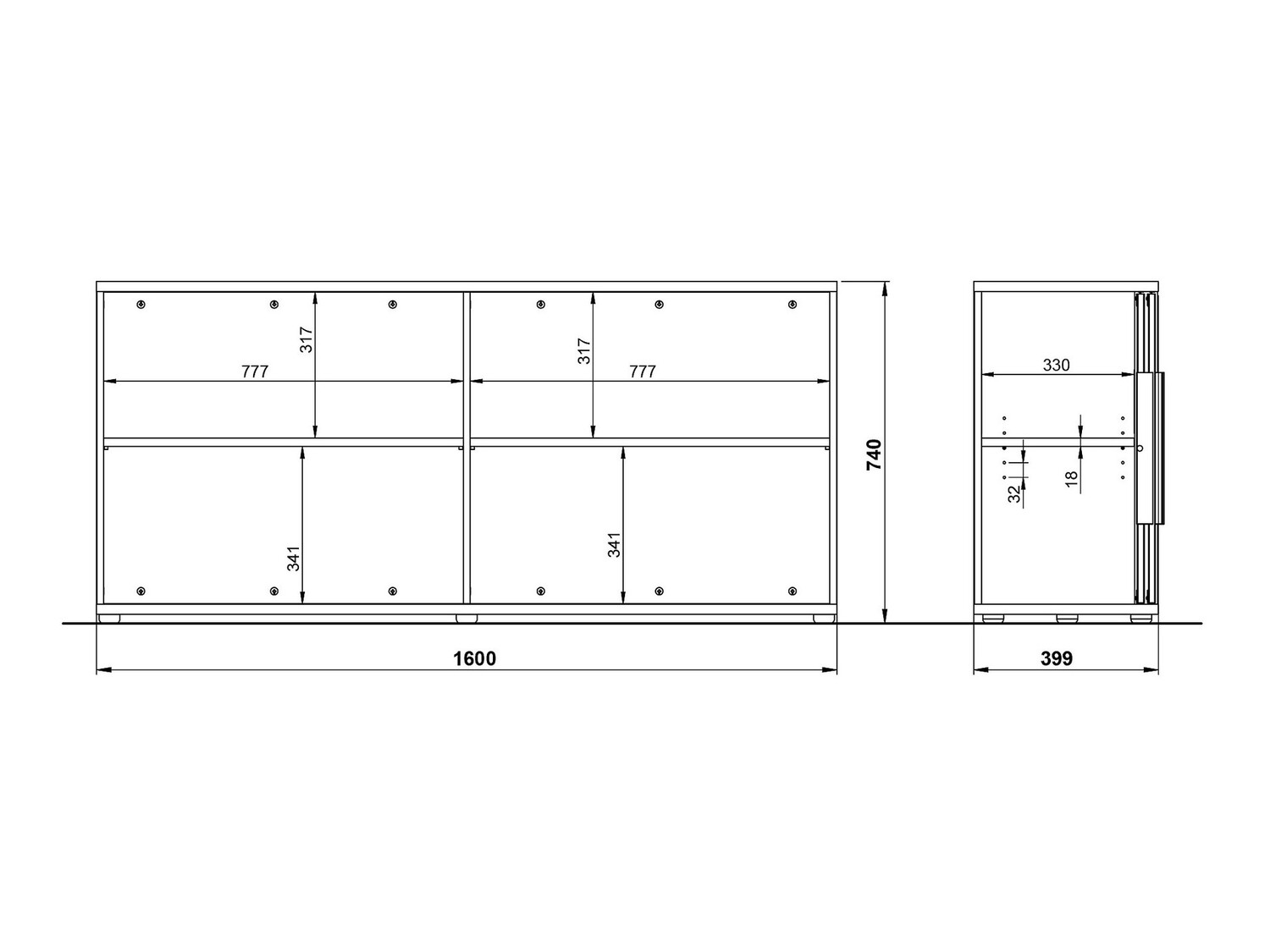 Ormarić Feltoru 104 (Bijela)