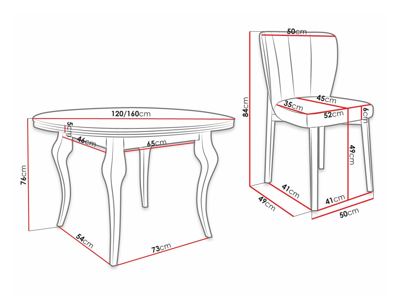 Blagovaonski set Racine 140 (Magic Velvet 2216)