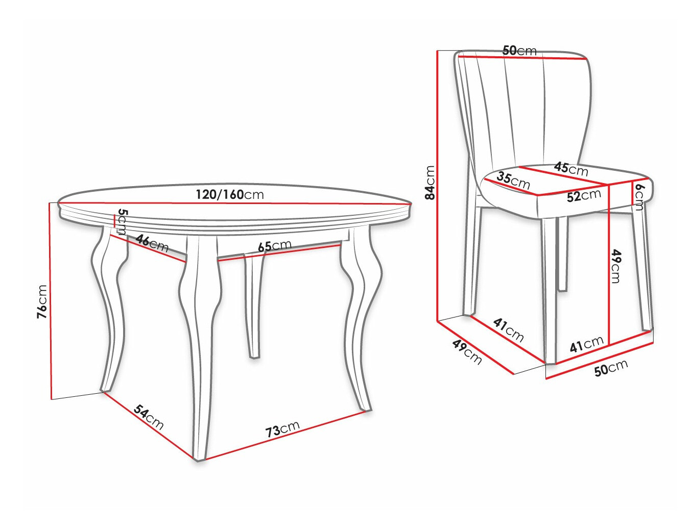 Blagovaonski set Racine 141 (Magic Velvet 2216)