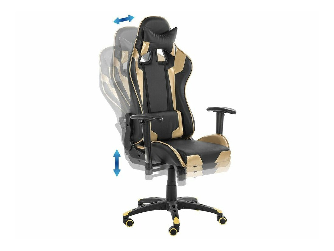 Gaming stolica Berwyn 820 (Crna + Zlatna)