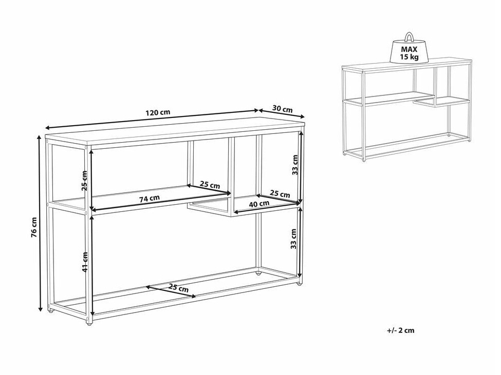 Konzolni stolić Berwyn 821