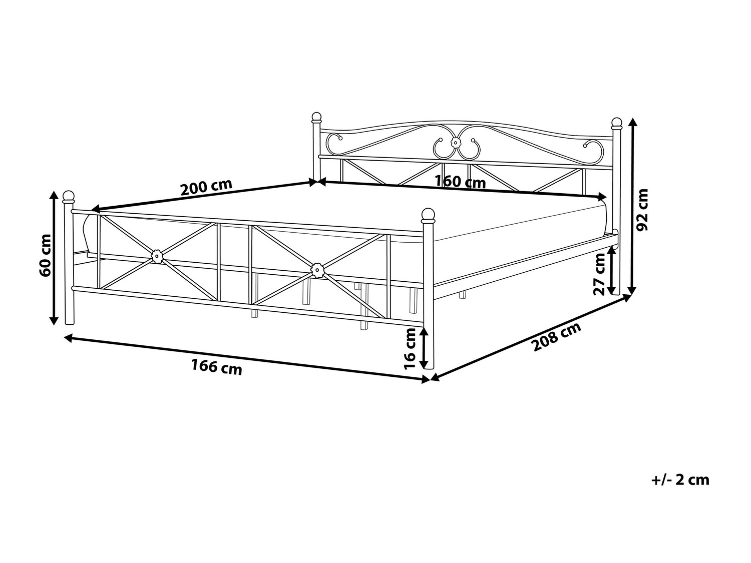 Krevet Berwyn 817 (Bijela)
