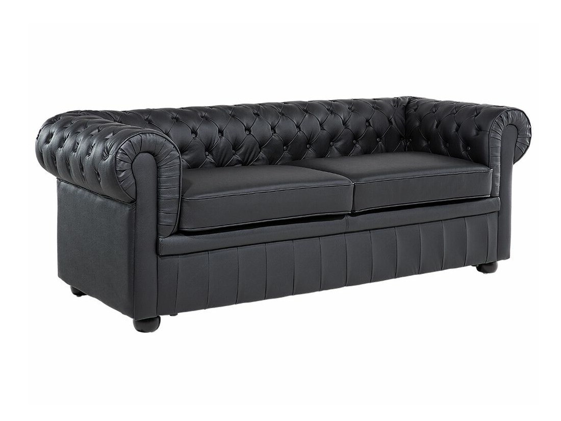 Chesterfield kauč Berwyn 832 (Crna)