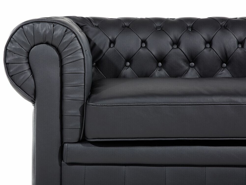 Chesterfield kauč Berwyn 832 (Crna)