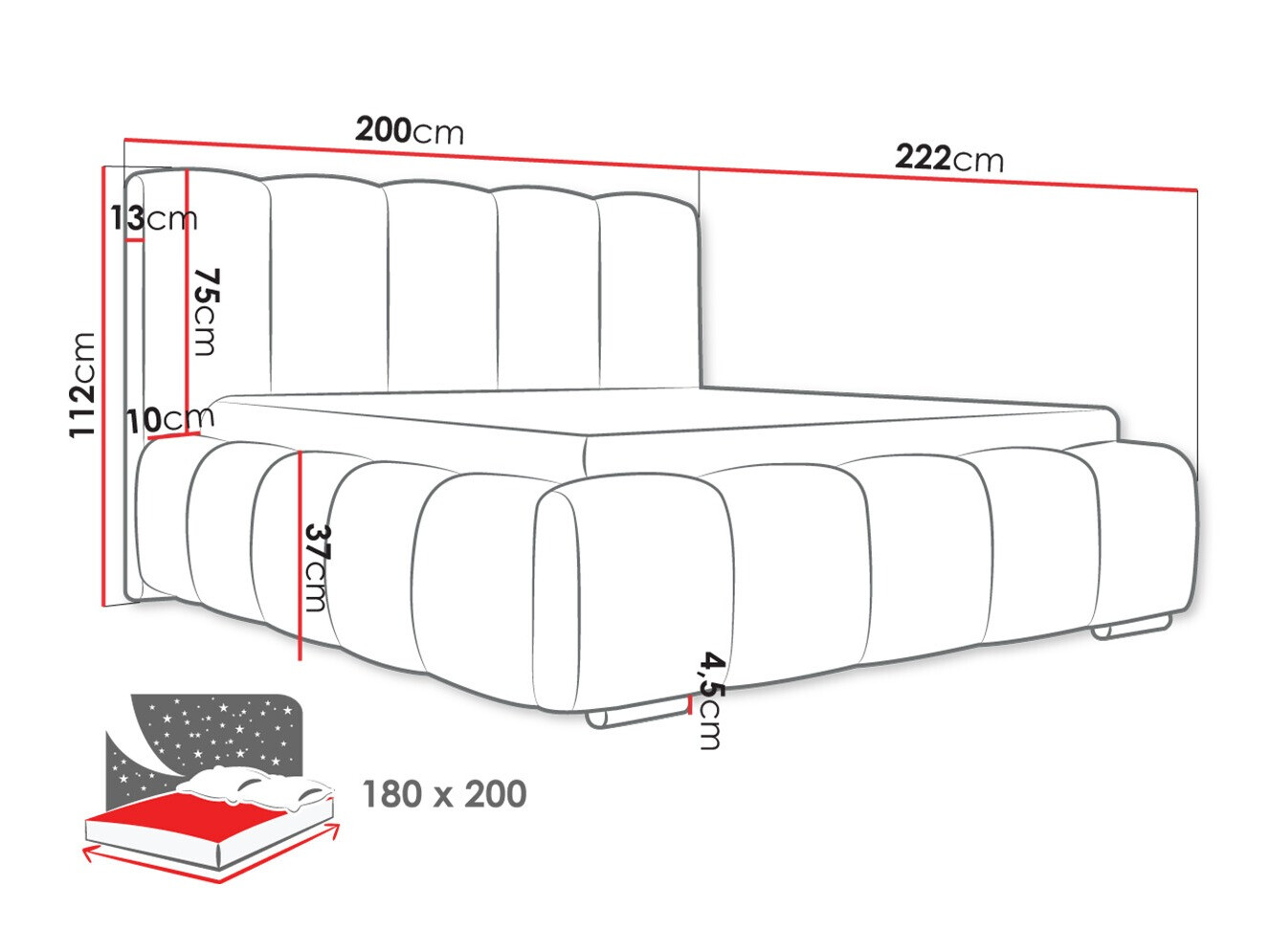 Krevet TrendyNest 106 (Paros 01)