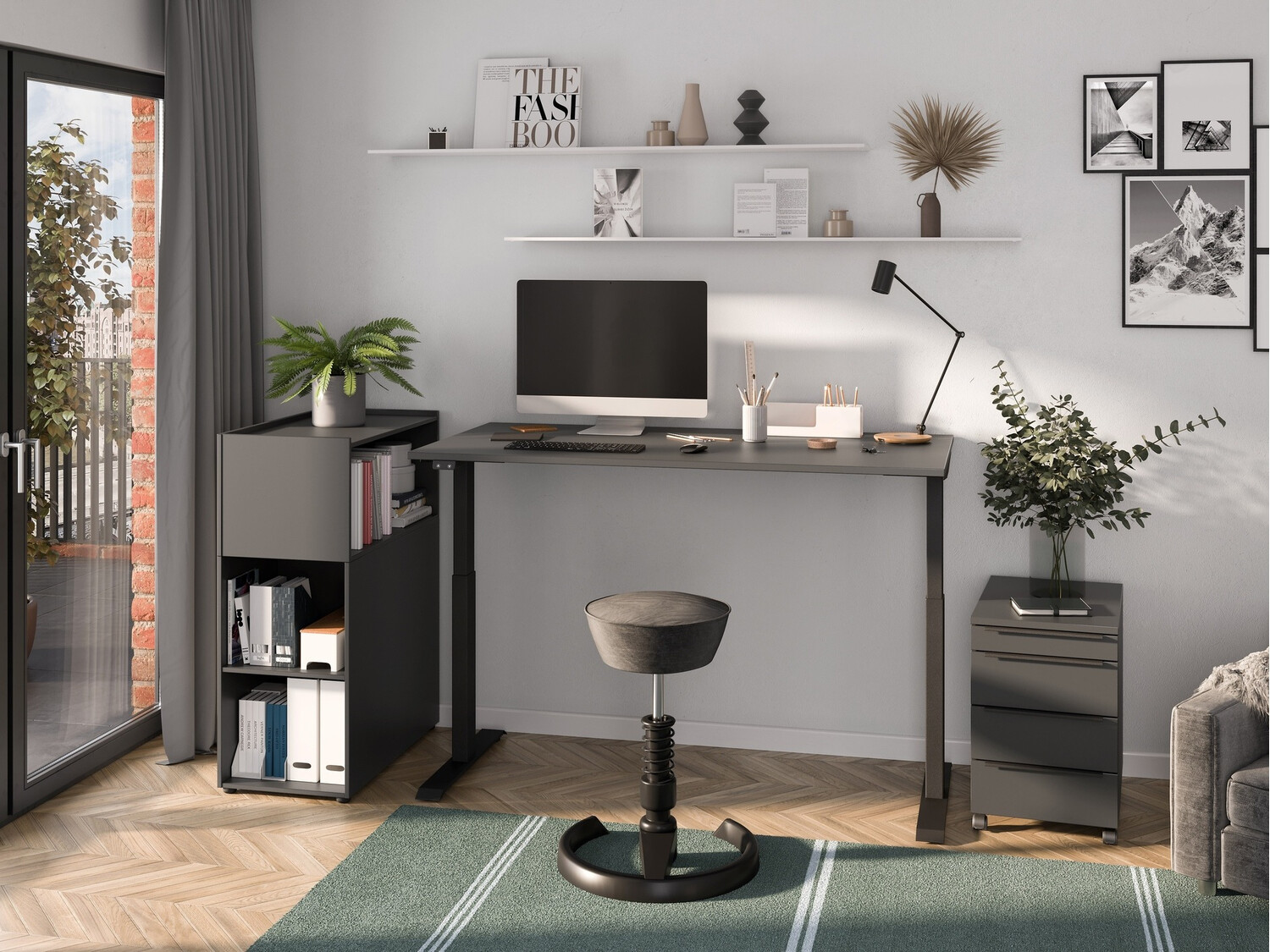 Polica Feltoru 108 (Grafit)