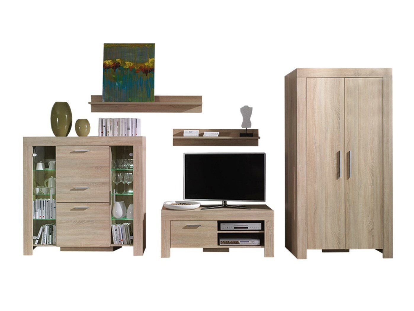 Set za dnevni boravak Melfeli 127 (Sonoma hrast)