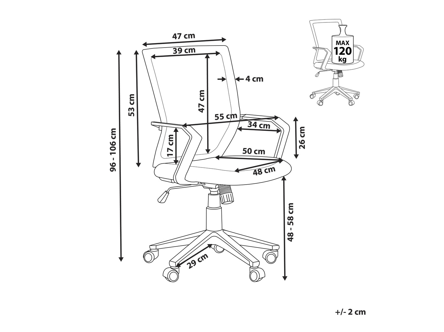 Uredska stolica Berwyn 845 (Crvena)