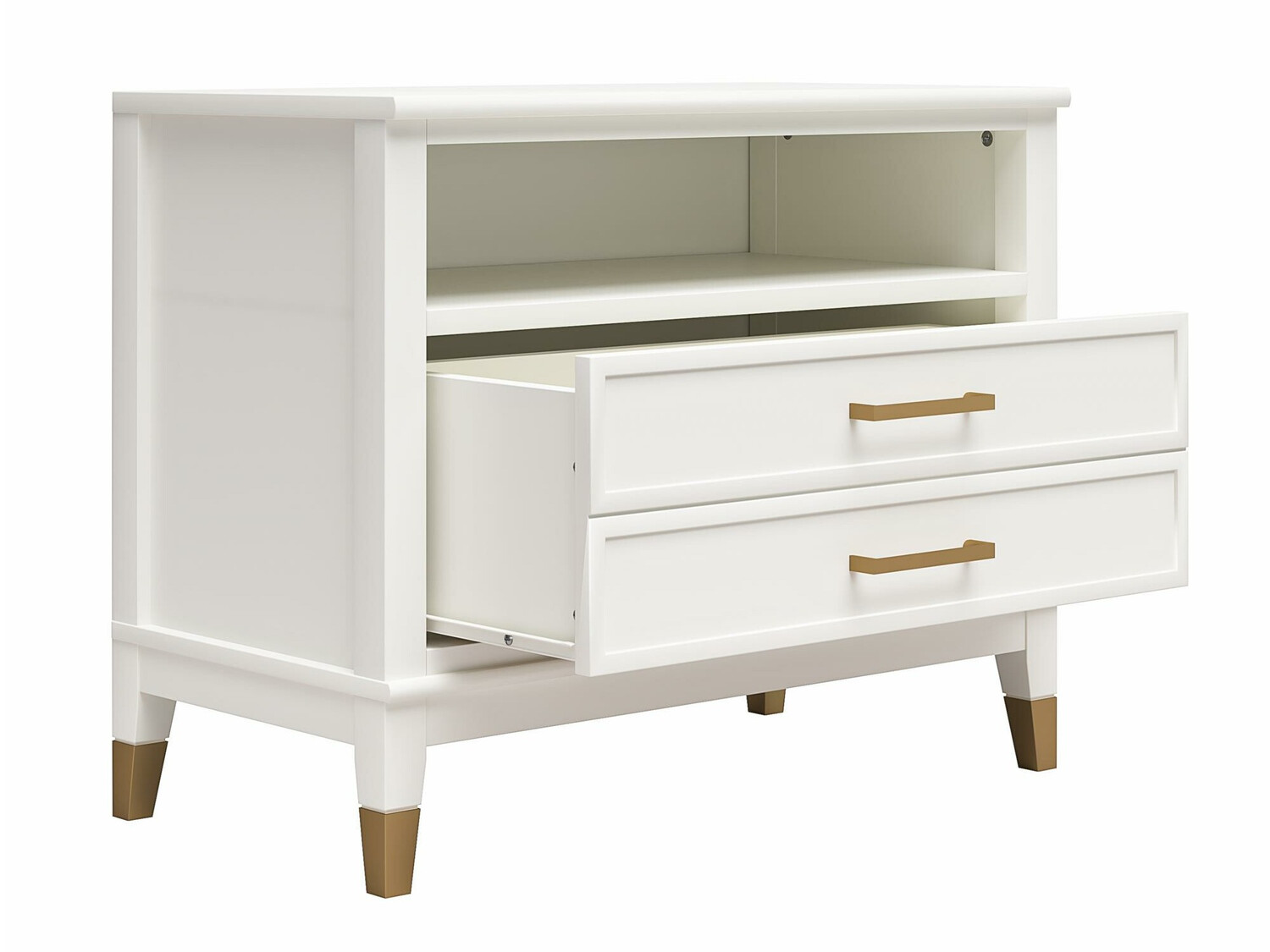 Noćni ormarić CosmoLiving by Cosmopolitan Belromu 107 (Bijela)