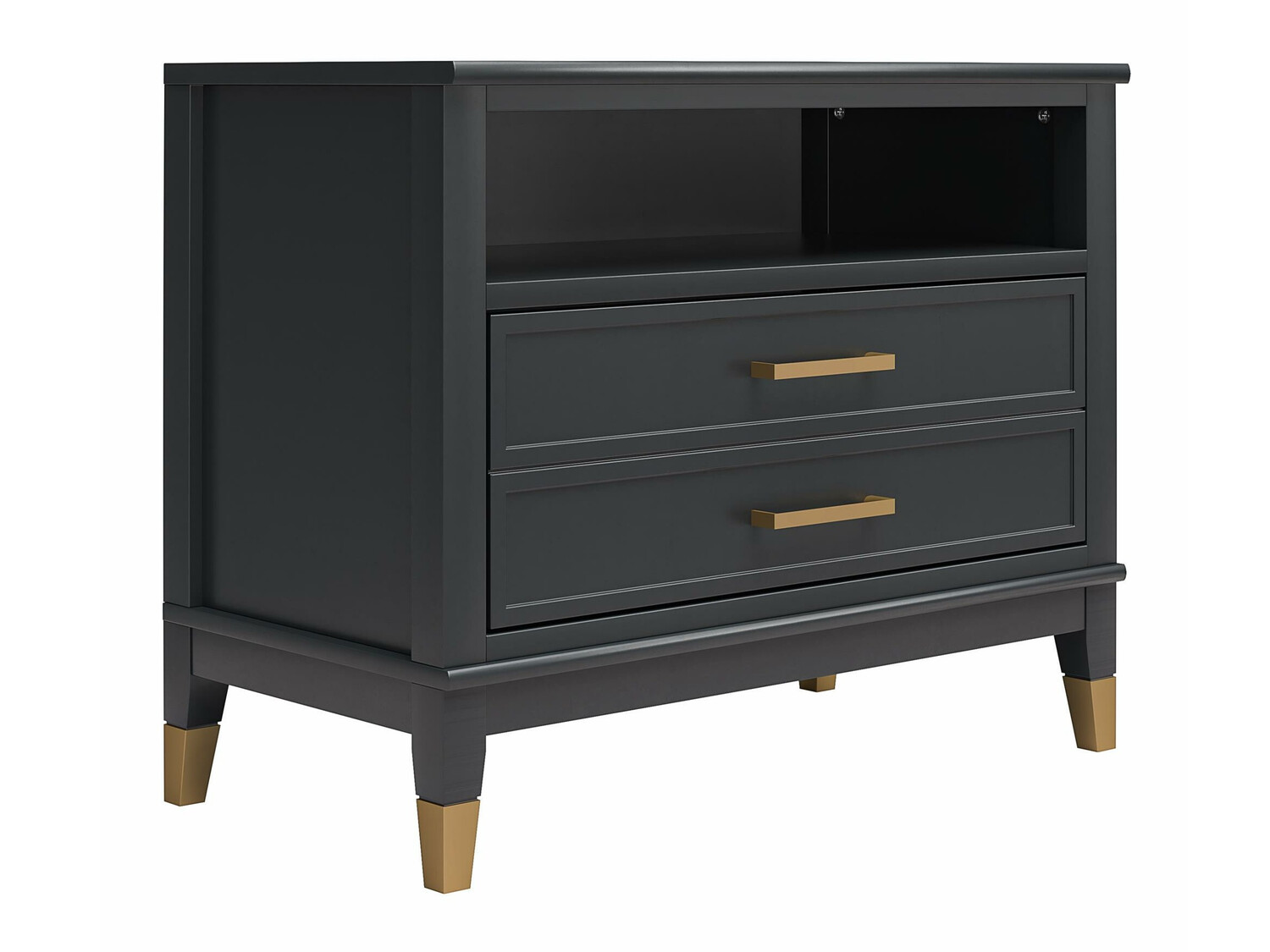 Noćni ormarić CosmoLiving by Cosmopolitan Belromu 107 (Crna)